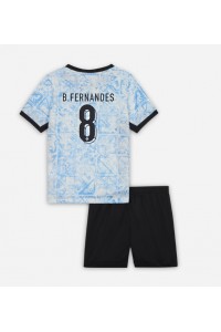 Portugal Bruno Fernandes #8 Babytruitje Uit tenue Kind EK 2024 Korte Mouw (+ Korte broeken)